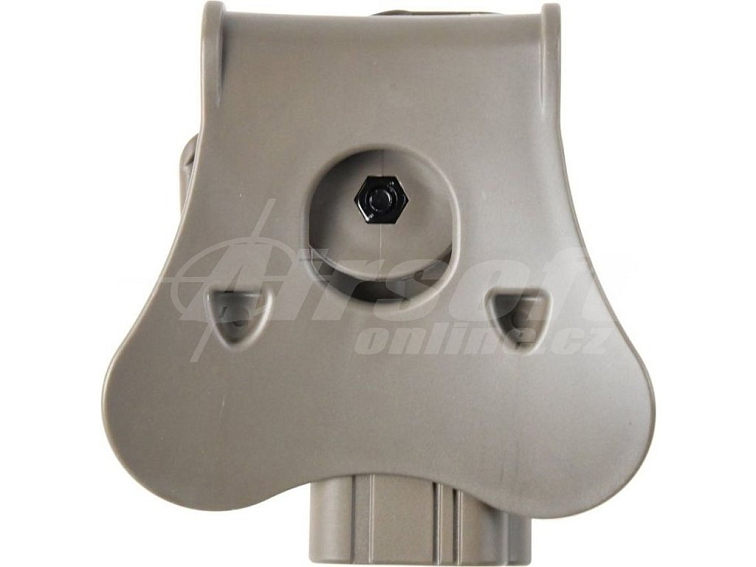 Polymerové opaskové pouzdro pro leváky Glock - pískové FDE, Amomax