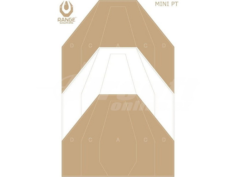Střelecký terč IPSC PT Mini - 50ks, Range Solutions