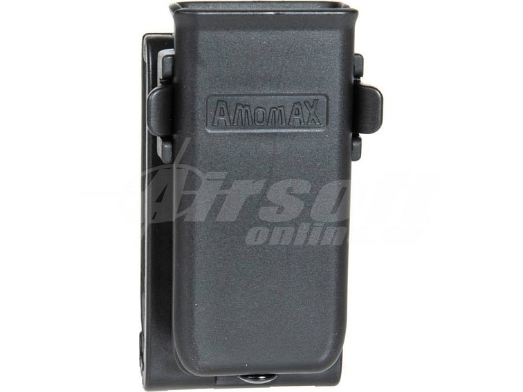 Polymerové opaskové pouzdro pro pistolový zásobník - černé, Amomax