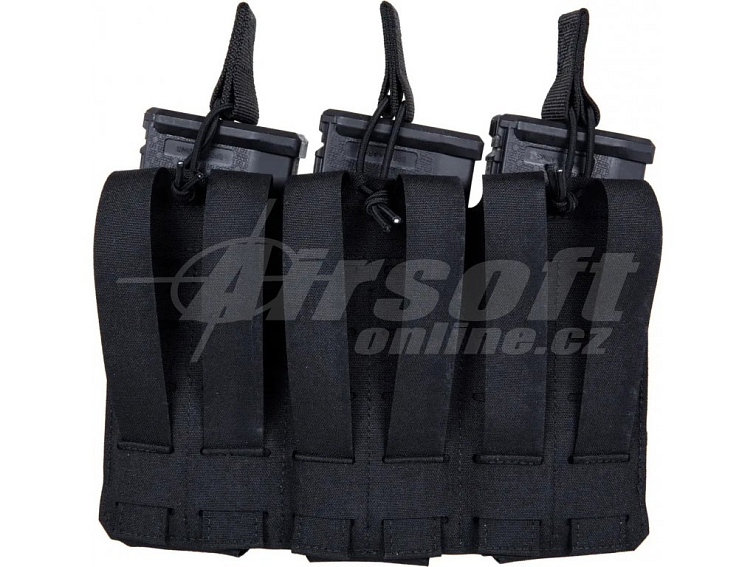 Flexibilní sumka Laser Cut pro 3x M4/AK na MOLLE - černá, M-Tac