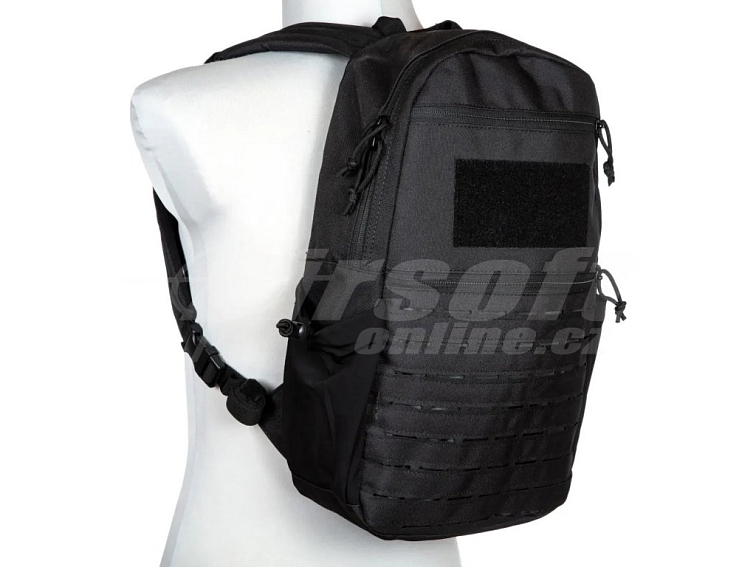 Lehký vojenský batoh s Laser-Cut vazbou - černý, GFC