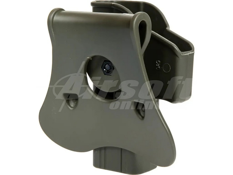 Polymerové opaskové pouzdro pro Glock - olivové, Amomax