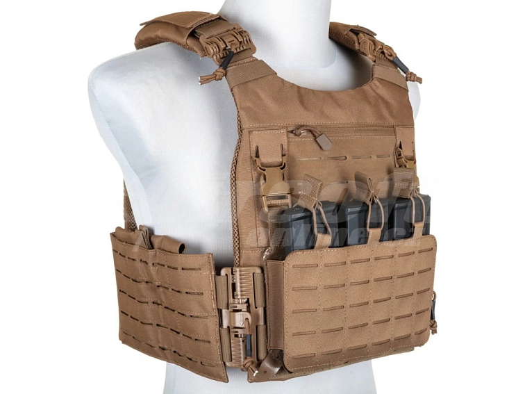 Taktická vesta / nosič plátů QR - písková TAN, Specna Arms