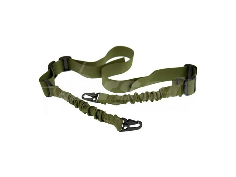 2-bodový taktický popruh Bungee - olivový, GFC