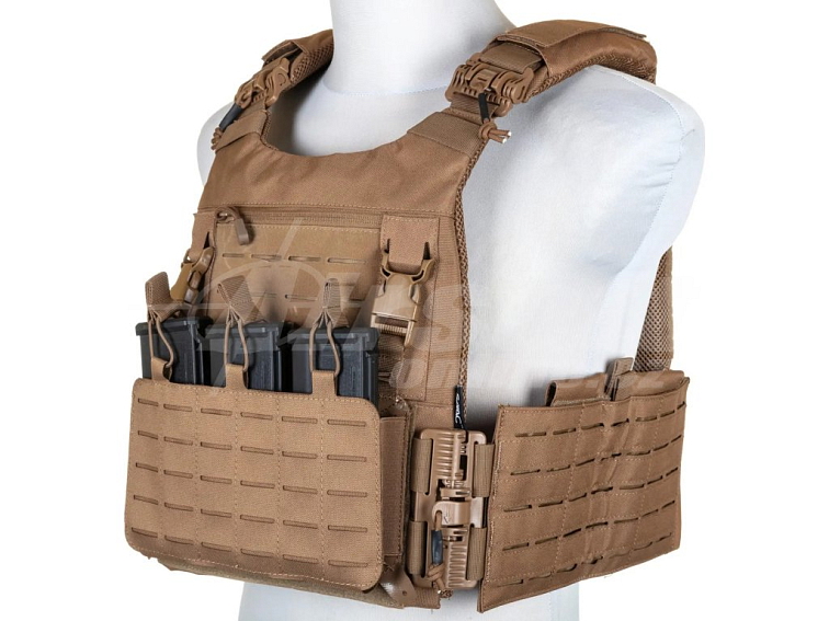 Taktická vesta / nosič plátů QR - písková TAN, Specna Arms