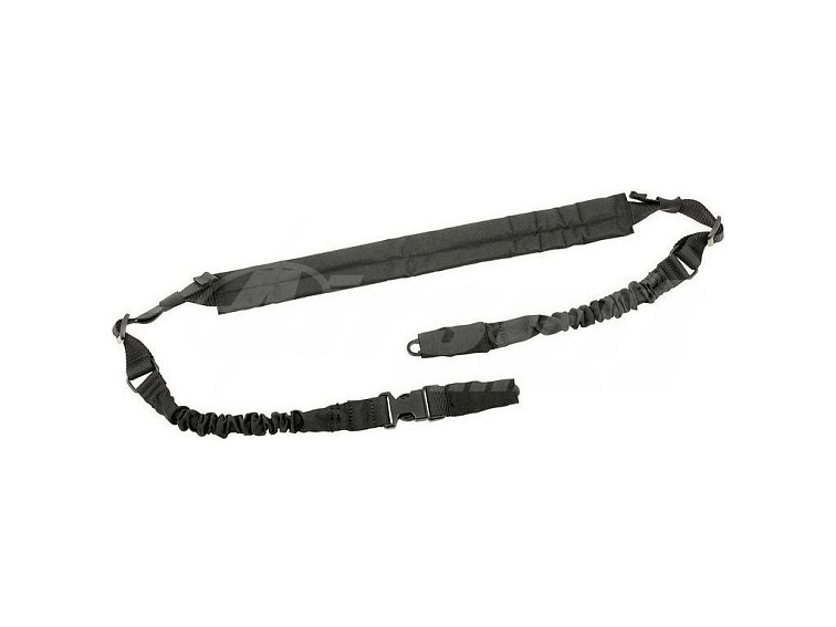 Dvoubodový popruh s bungee - černý, 8Fields