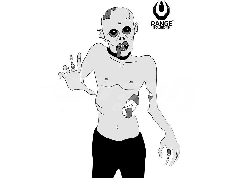 Střelecké terče Zombie - 50ks, Range Solutions