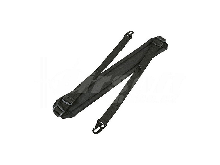 Polstrovaný popruh - černý, GFC