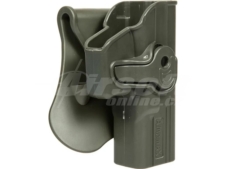 Polymerové opaskové pouzdro pro Glock - olivové, Amomax