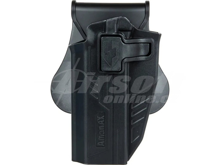 Polymerové opaskové pouzdro pro Capa 2011 pro leváky - černé, Amomax