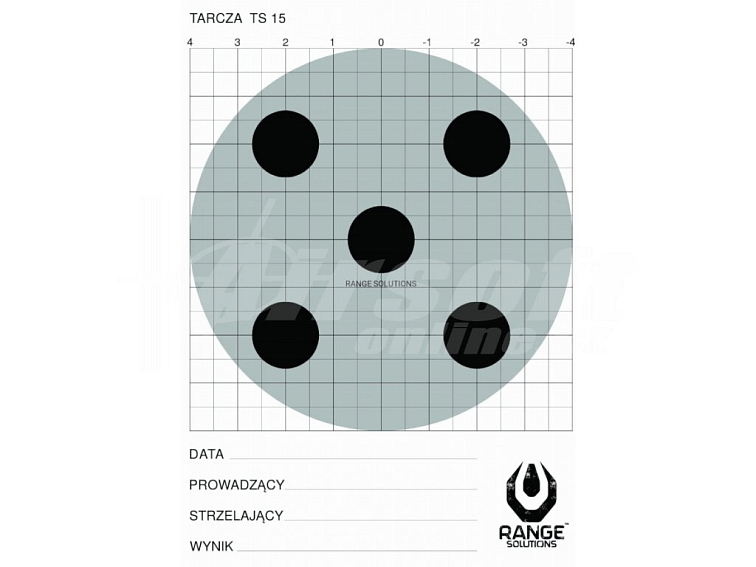 Střelecký terč TS-15 - 100ks, Range Solutions