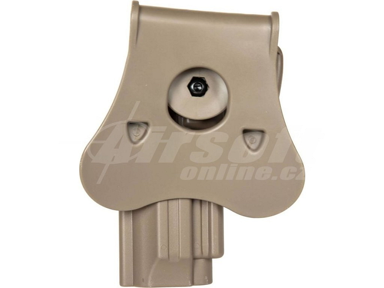 Opaskové polymerové pouzdro Per-Fit™ pro Beretta 92, 92FS, M9 - pískové FDE, Amomax