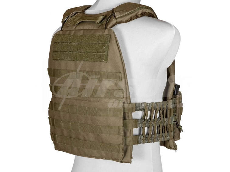SET taktické vesty Type 9039 Basic s MOLLE - písková TAN, včetně příslušenství, GFC