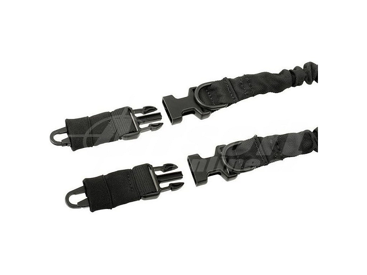 Dvoubodový popruh s odpružením - černý, 8Fields