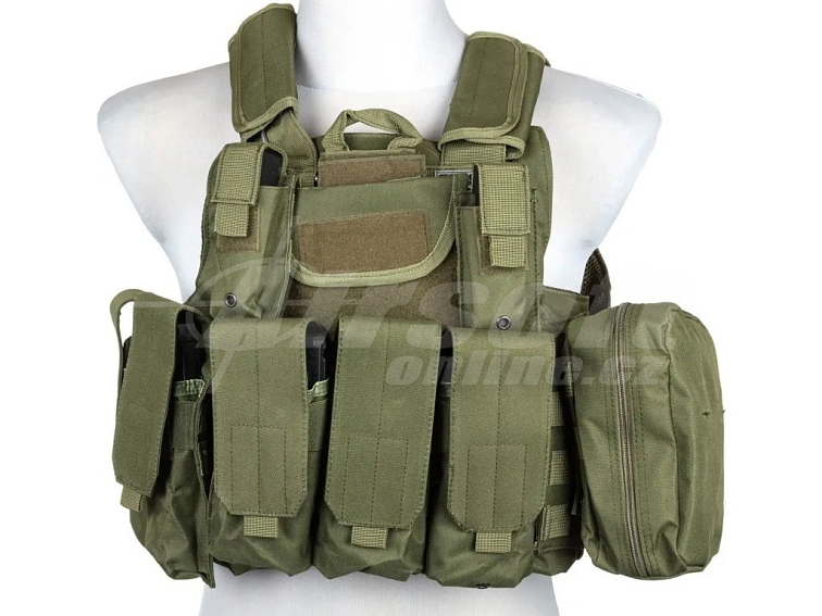Taktická vesta CIRAS - olivová OD, Swiss Arms