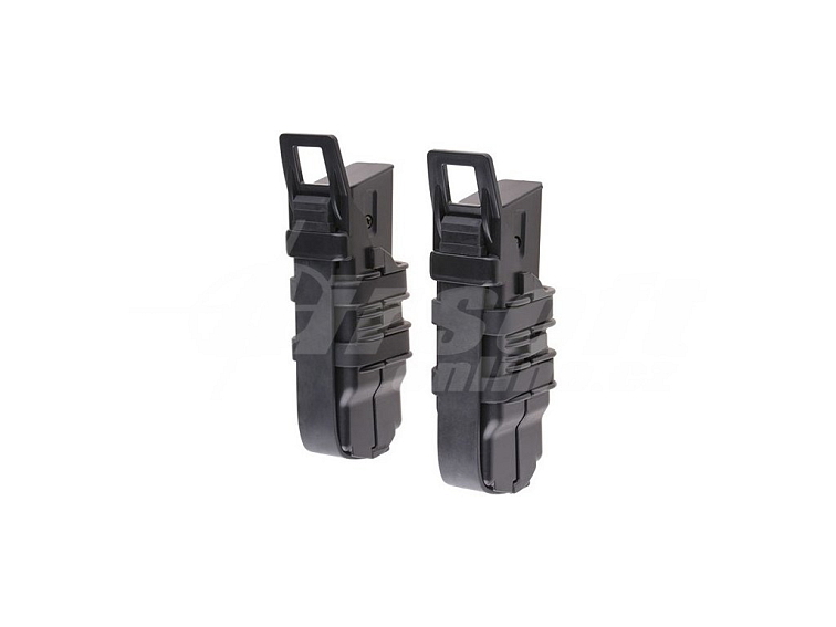 Plastová dvojitá sumka XS pro pistolové zásobníky - černá, Primal Gear
