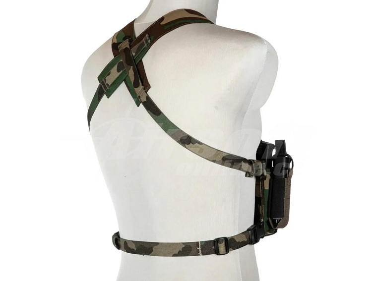 Taktický Chest Rig typu D3CRM - Woodland, PEW Tactical