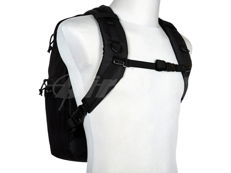 Lehký vojenský batoh s Laser-Cut vazbou - černý, GFC