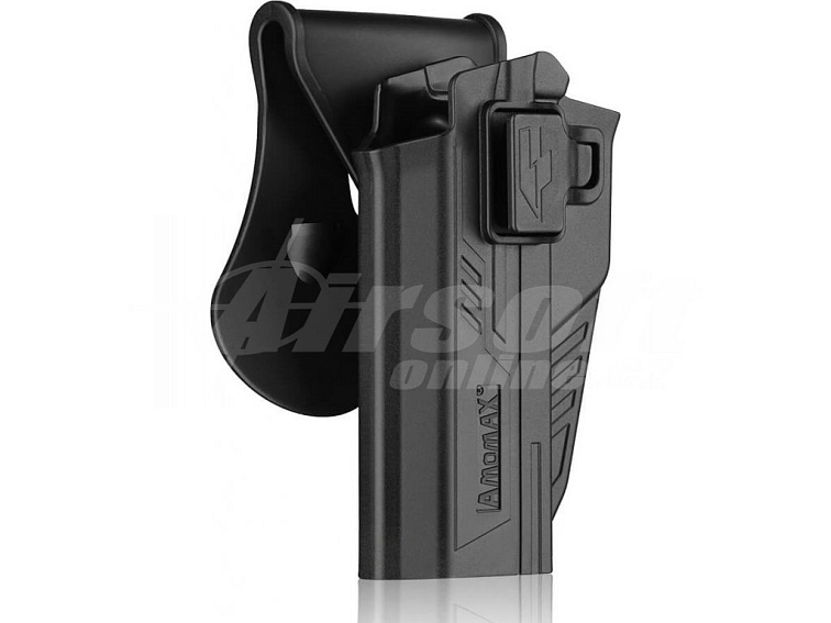 Polymerové opaskové pouzdro pro STI Hi-Capa pro leváky - černé, Amomax