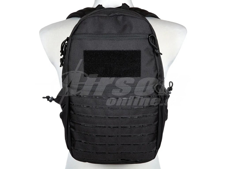 Lehký vojenský batoh s Laser-Cut vazbou - černý, GFC