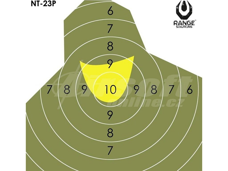 Střelecké terče NT23P - 50ks, Range Solutions
