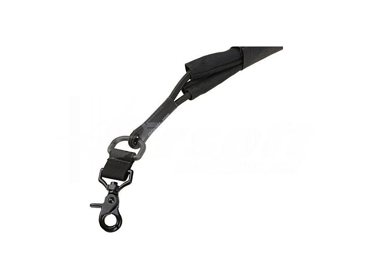 1-bodový taktický popruh Bungee - černý, GFC