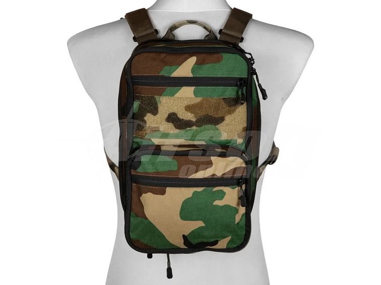 Taktický batoh FLAT Pack typ 2.0 - Woodland, PEW Tactical