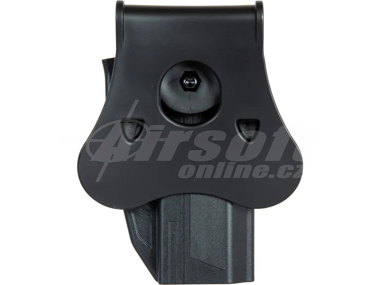 Polymerové opaskové pouzdro pro Capa 2011 pro leváky - černé, Amomax