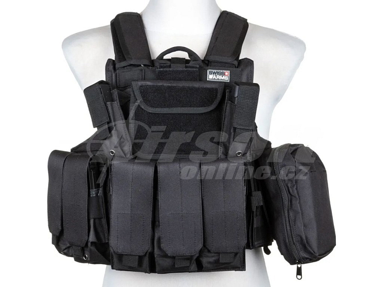 Taktická vesta CIRAS - černá, Swiss Arms