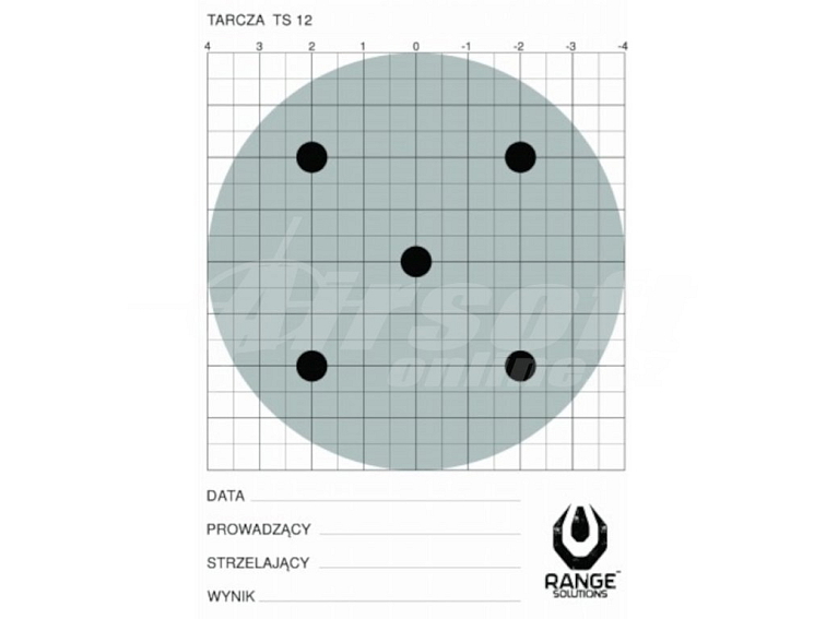 Střelecký terč TS-12 - 100ks, Range Solutions