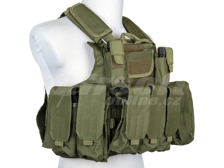Taktická vesta CIRAS - olivová OD, Swiss Arms