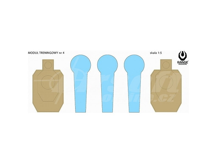 Střelecký terč Drill-4 - 50ks, Range Solutions