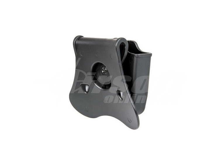 Polymerové opaskové pouzdro pro dva zásobníky M9/P226/CZ P09 - černé, Amomax