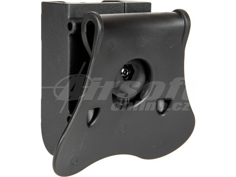 Opaskové polymerové pouzdro pro 4ks brokových patron (12GA) - černé, Amomax