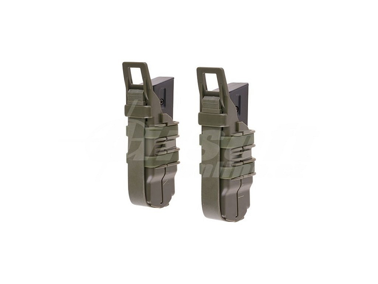 Plastová dvojitá sumka XS pro pistolové zásobníky - olivová OD, Primal Gear