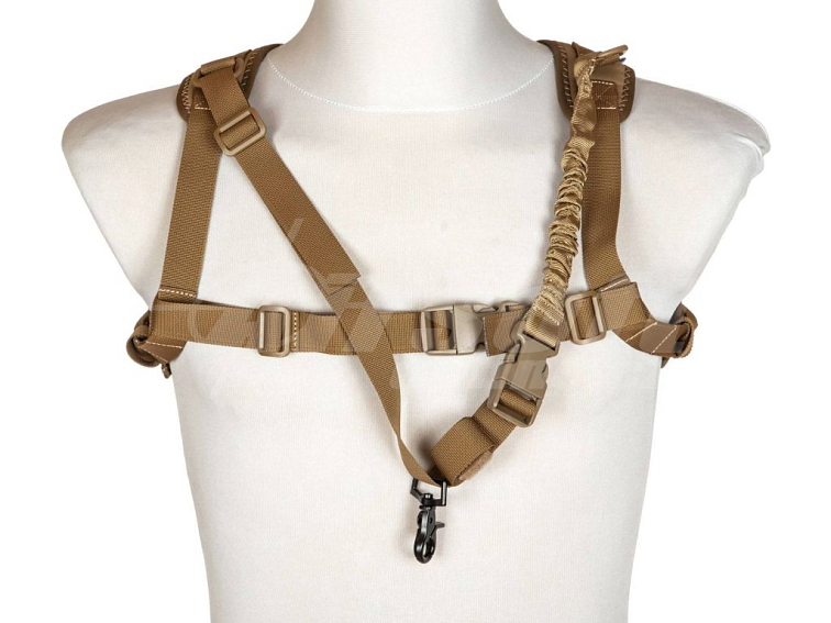Jednobodový popruh se šráky Tacotherium - Coyote Brown, Primal Gear