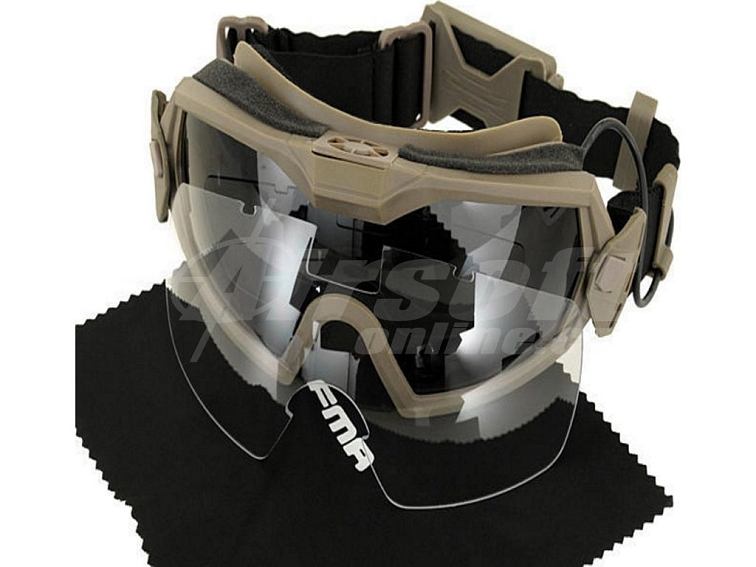 Brýle s ventilátorem Mod.2 - pískové, 8Fields