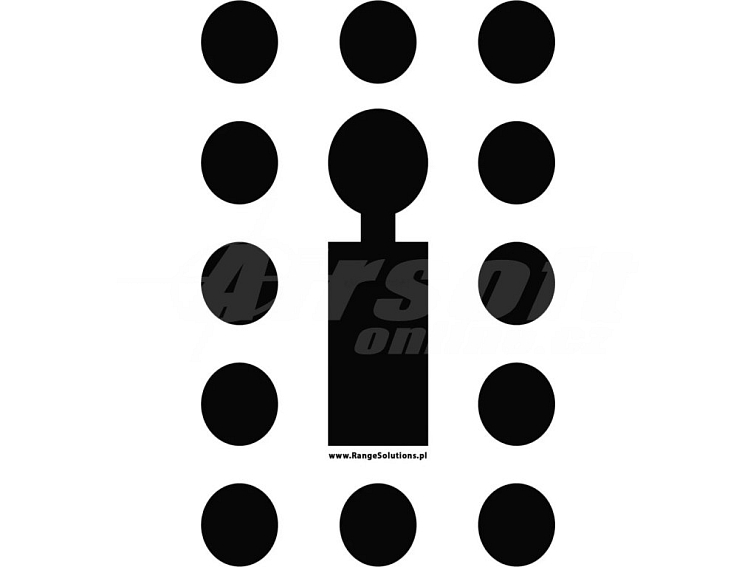 Střelecké terče T4 480x680mm - 50ks, Range Solutions