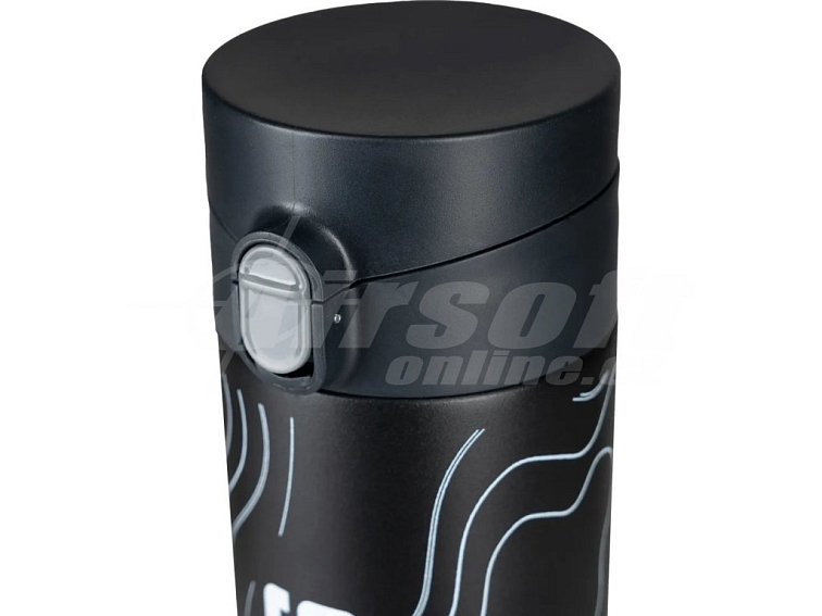 Turistická termo láhev Livigno 500ml - černá, Alpinus