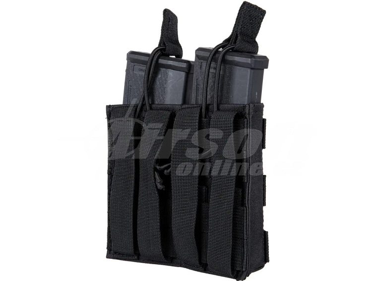 Univerzální otevřená dvojitá MOLLE sumka pro M4 - černá, GFC