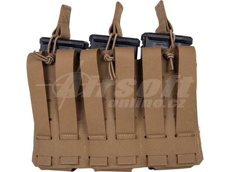 Flexibilní sumka Laser Cut pro 3x M4/AK na MOLLE - Coyote Brown, M-Tac