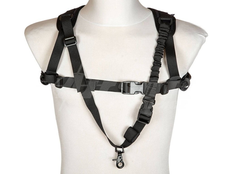 Jednobodový popruh se šráky Tacotherium - černý, Primal Gear