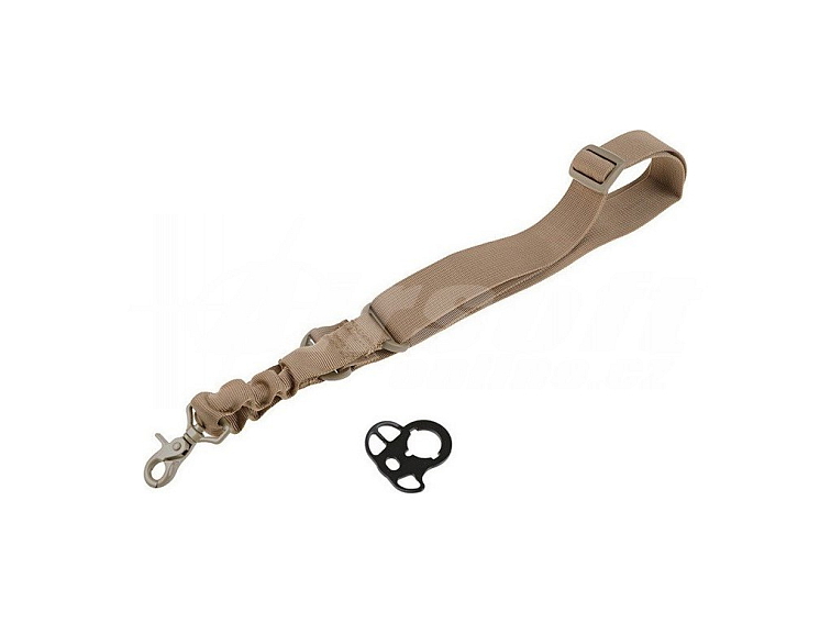 1-bodový popruh Bungee včetně oka na popruhy pro M4 - TAN, GFC