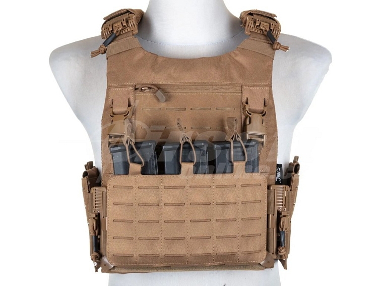 Taktická vesta / nosič plátů QR - písková TAN, Specna Arms