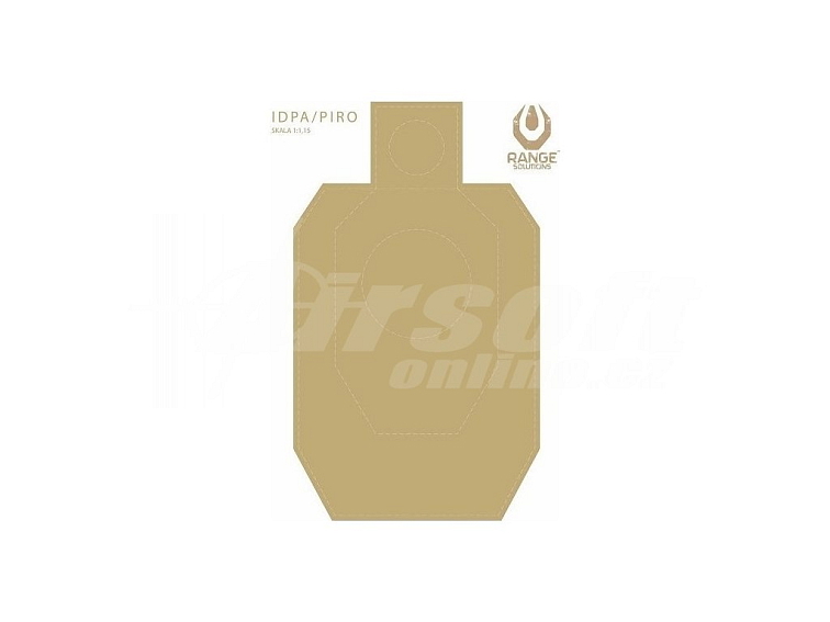 Střelecký terč IDPA / PIRO - 50ks, 500x700 mm, Range Solutions