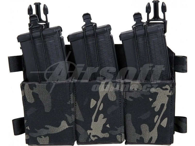 Otevřená zásobníková sumka pro 3x M4 na suchý zip - Multicam Black, Primal Gear