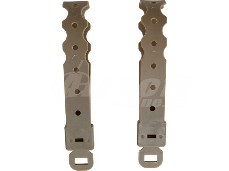 Dlouhý klip pro montáž příslušenství na vestu - 2 kusy, pískový TAN, Primal Gear