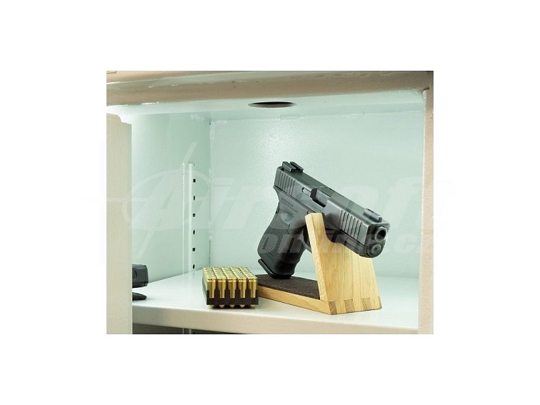 Dřevěný stojánek na pistoli, Range Solutions