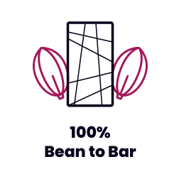 CALYPSO - tmavá bean to bar čokoláda s drcenými kakaovými boby a s 65% obsahem kakaa
