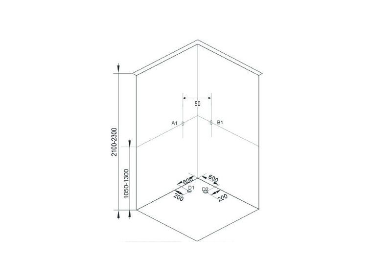 Sprchový box TWIST 1 80x80x210 (CL05)